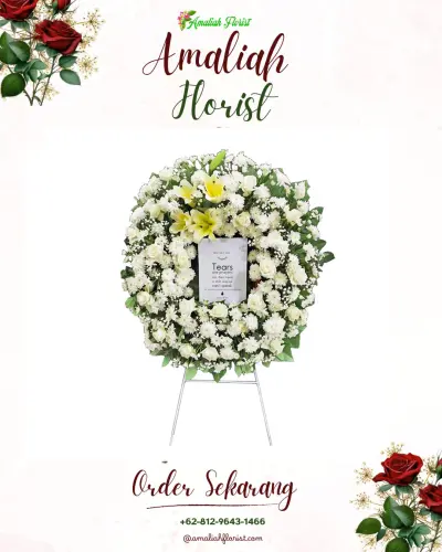 Krans Bunga Duka Cita di Sidodadi
